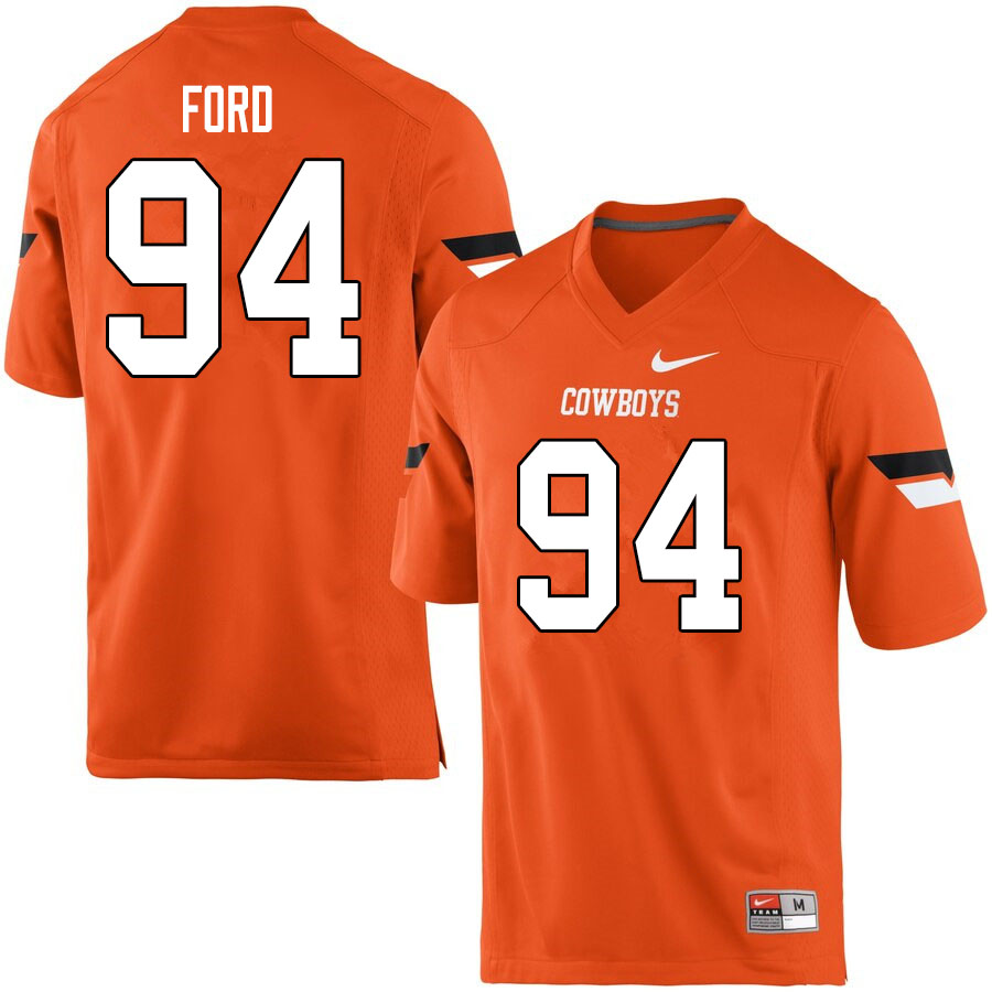 Men #94 Trace Ford Oklahoma State Cowboys College Football Jerseys Sale-Orange